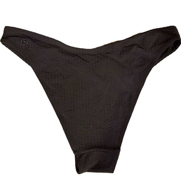 Lululemon Black textured Bikini Swim Bottom 4 - Picture 3 of 4